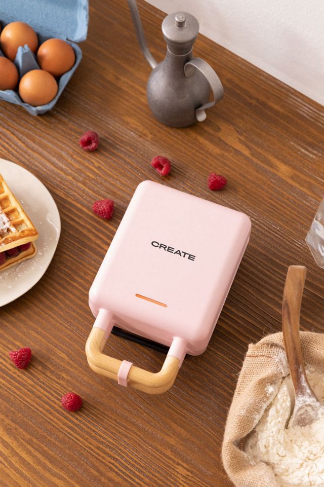 Create x STONE STUDIO Pink 2-In-1 Sandwich Grill & Waffle Maker #1