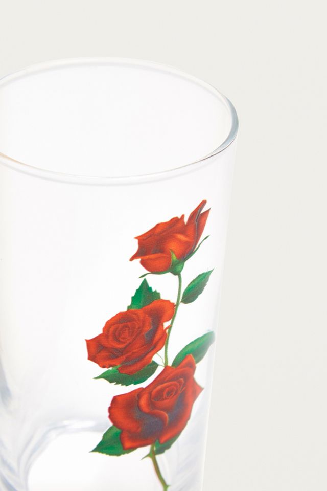 Rose Pint Glass #1