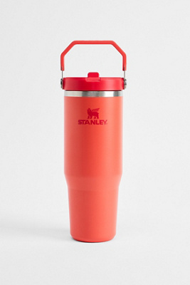 Stanley Hot Coral Classic Iceflow Flip Straw 0.8L / 30oz Tumbler - Coral 880ml at Urban Outfitters