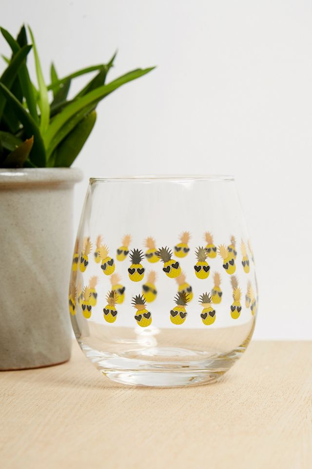 Pineapple Stemless Wine Glass #1