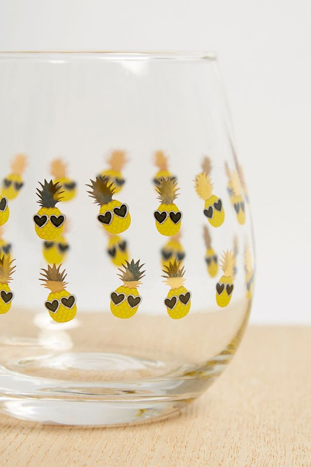 Pineapple Stemless Wine Glass #2