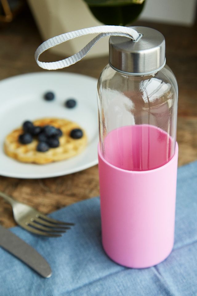 Silicone Wrap Glass Water Bottle