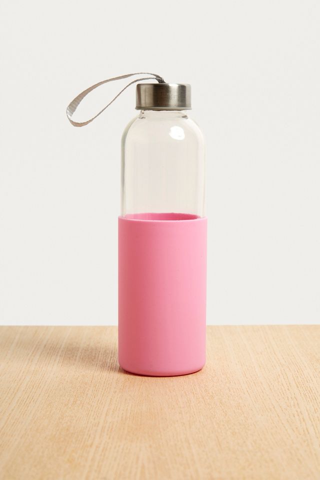 Silicone Wrap Glass Water Bottle #1