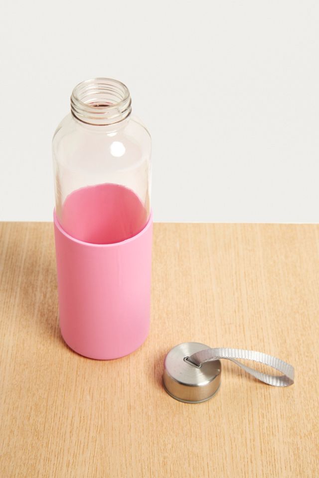 Silicone Wrap Glass Water Bottle #2