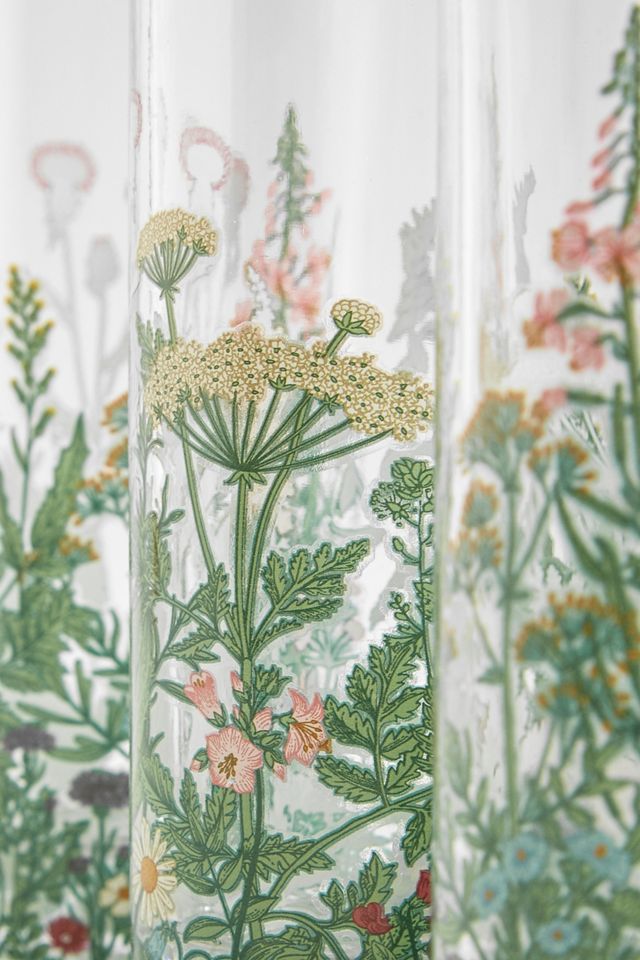 Verre à motifs fleurs des champs - Lot de 4 #1