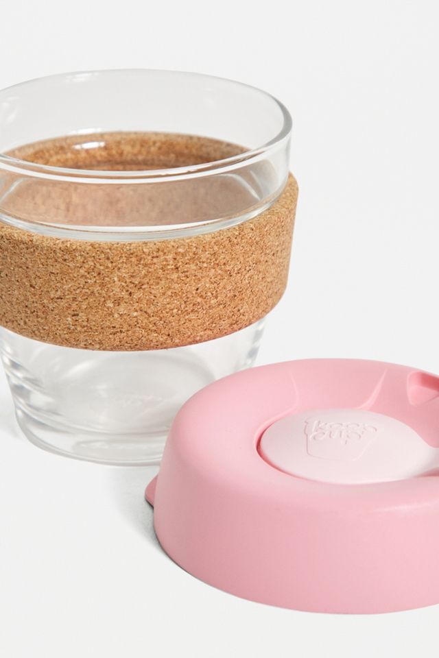 KeepCup - Tasse à café Brew rose en verre édition liège #1
