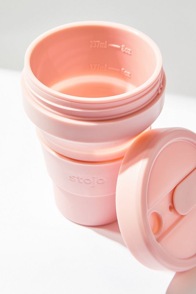 Stojo - Tasse de voyage repliable de 235ml rose #3