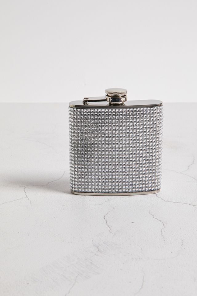 Silver Gem Hip Flask 
