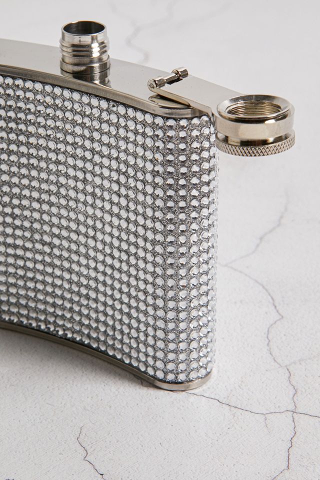 Silver Gem Hip Flask  #2