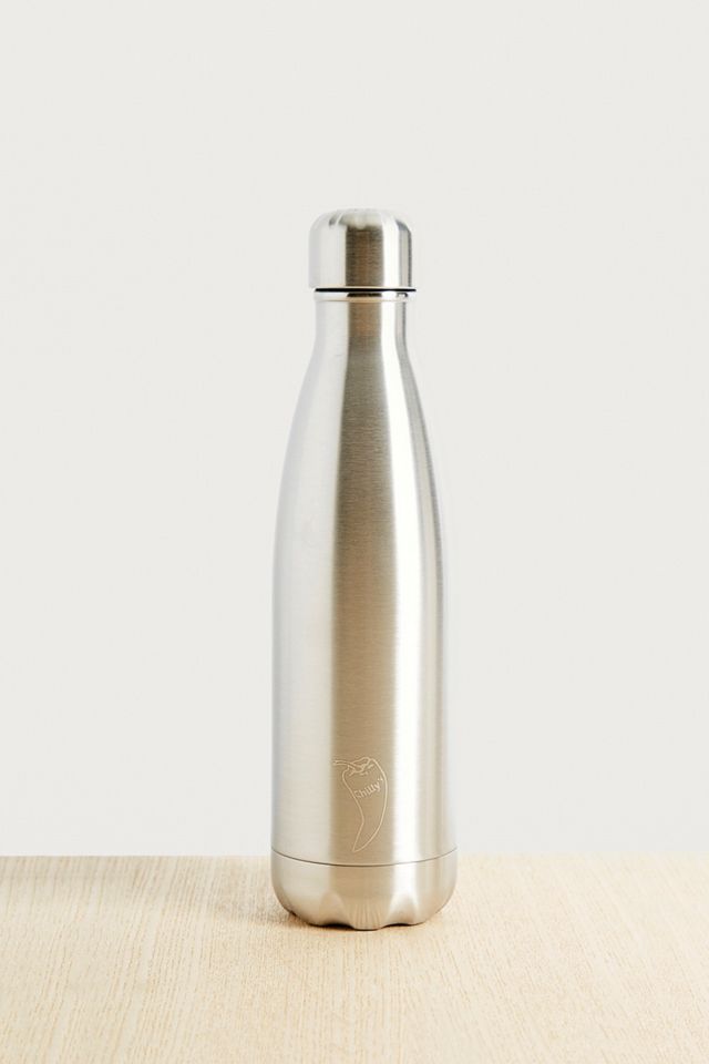 Chilly’s Silver 500ml Stainless Steel Water Bottle #1