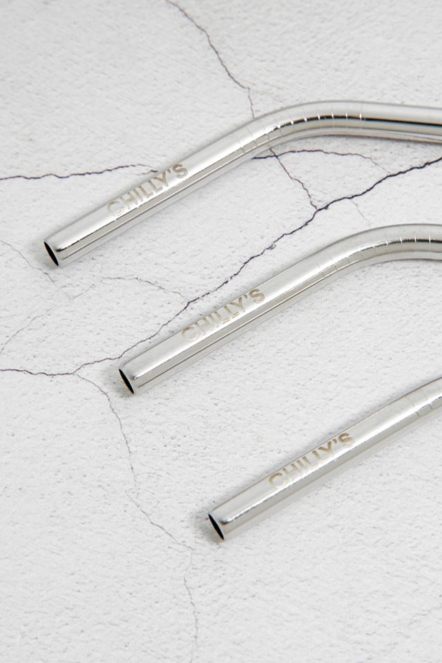 Chilly’s Reusable Stainless Steel Straws 3-Pack #3
