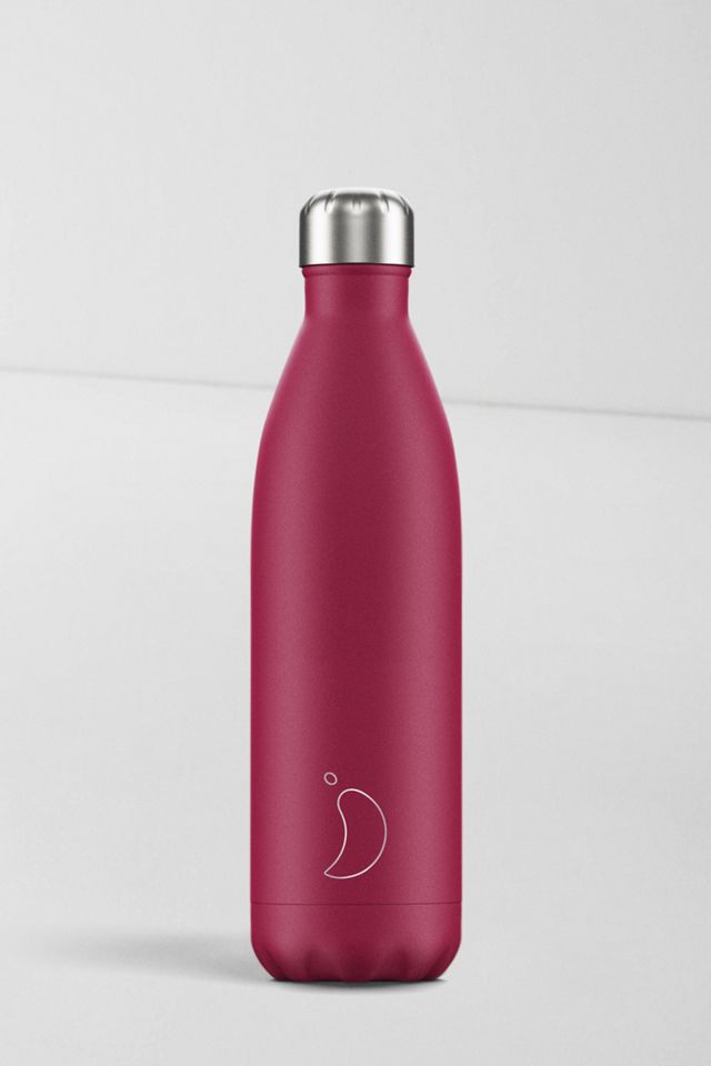 Chilly’s Matte Pink 500ml Stainless Steel Water Bottle #1