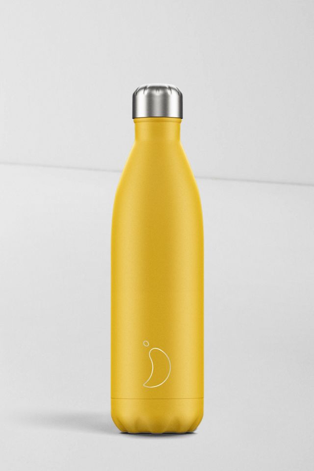 Chilly’s Bright Yellow 500ml Stainless Steel Water Bottle #1