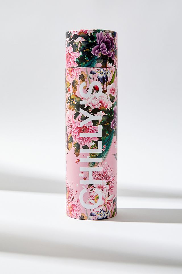 Chilly's Original Peacock Peonies Tropical 500ml Stainless Steel Water Bottle #1