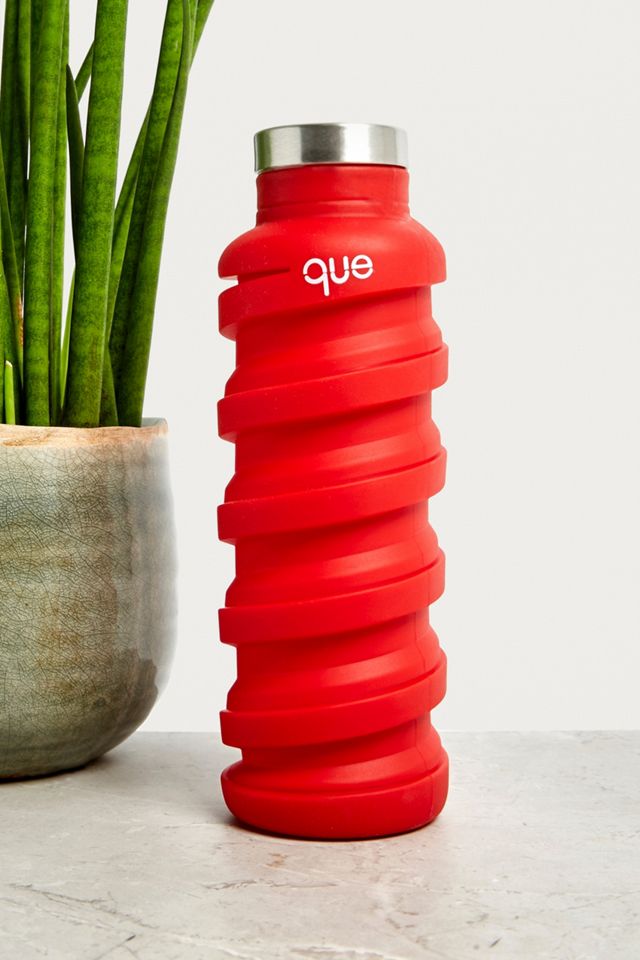 que Red Collapsible Water Bottle  #1