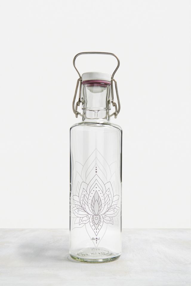 Soulbottles Just Breathe Glass Water Bottle | Urban Outfitters UK