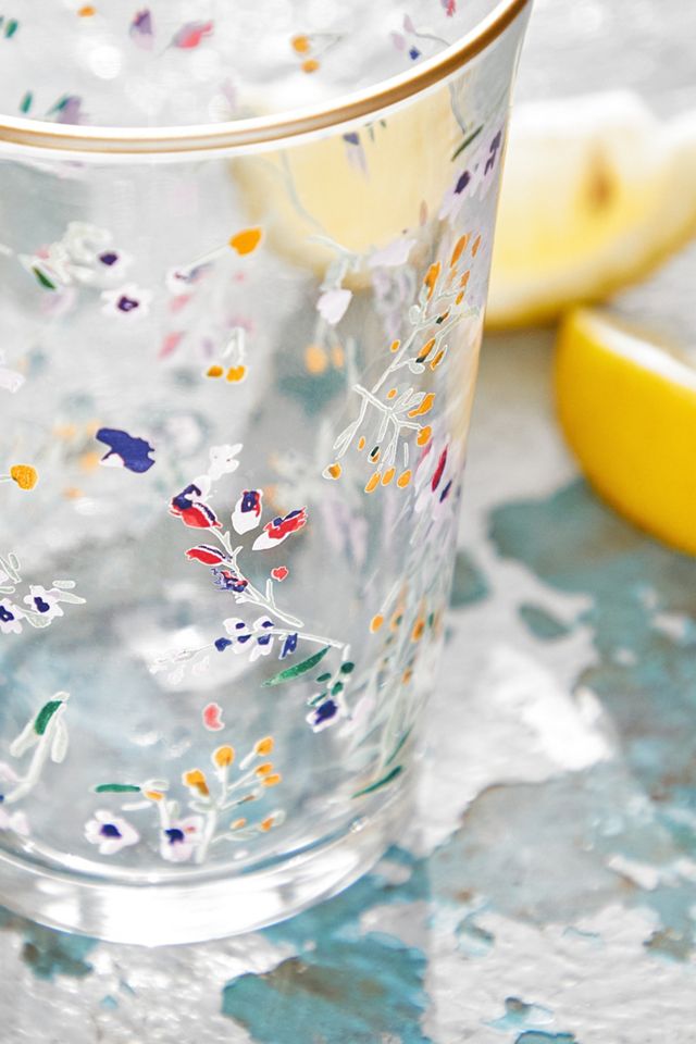 Floral Glass Tumbler #2
