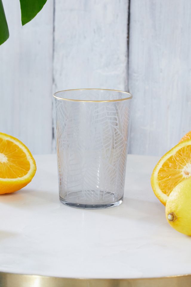 Glass Leaf Tumbler #1