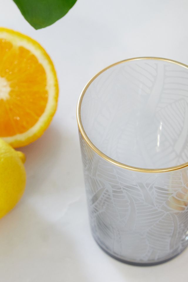 Glass Leaf Tumbler #2