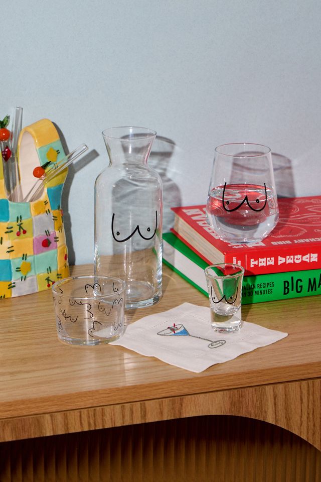 Boob Print Stemless Wine Glass #1