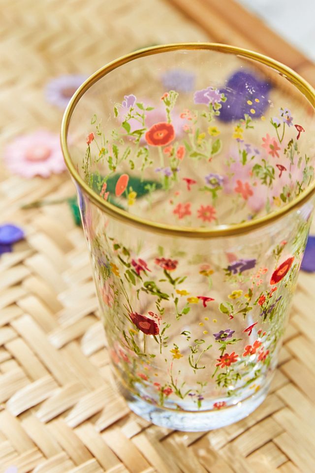 Wildflower Glass Tumbler #1