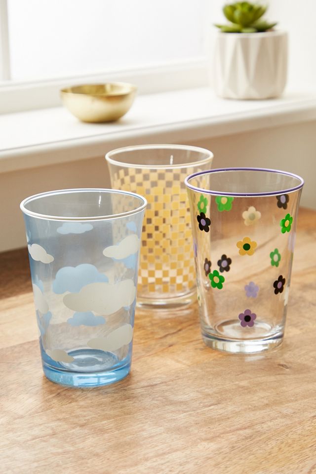 Gobelet en verre à motif marguerites Frankie #2