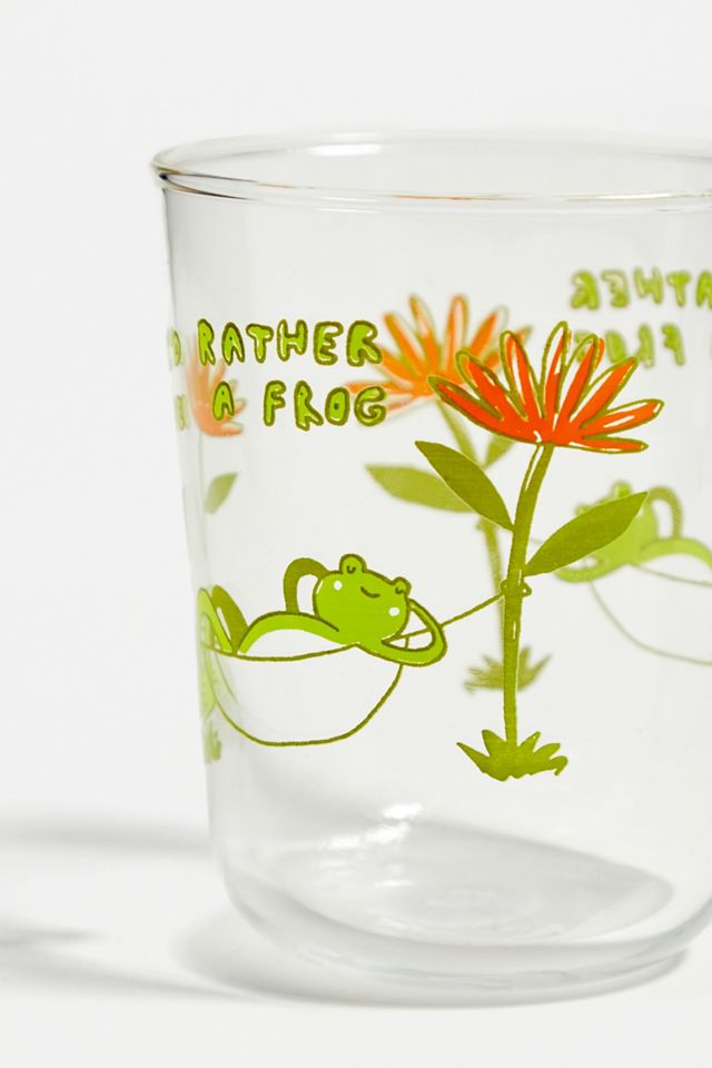 Be A Frog Glass Tumbler | Urban Outfitters UK