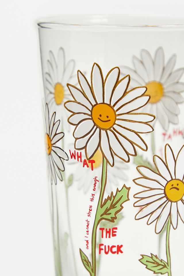 What The Flower Pint Glass  #2