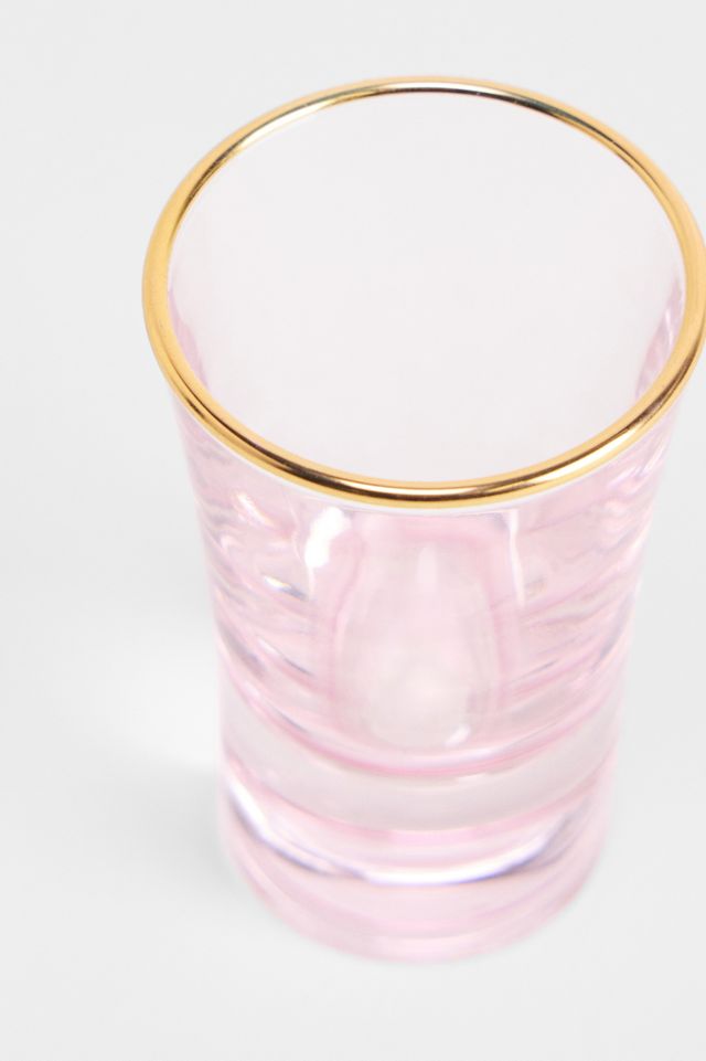 Verre à liqueur rose #1