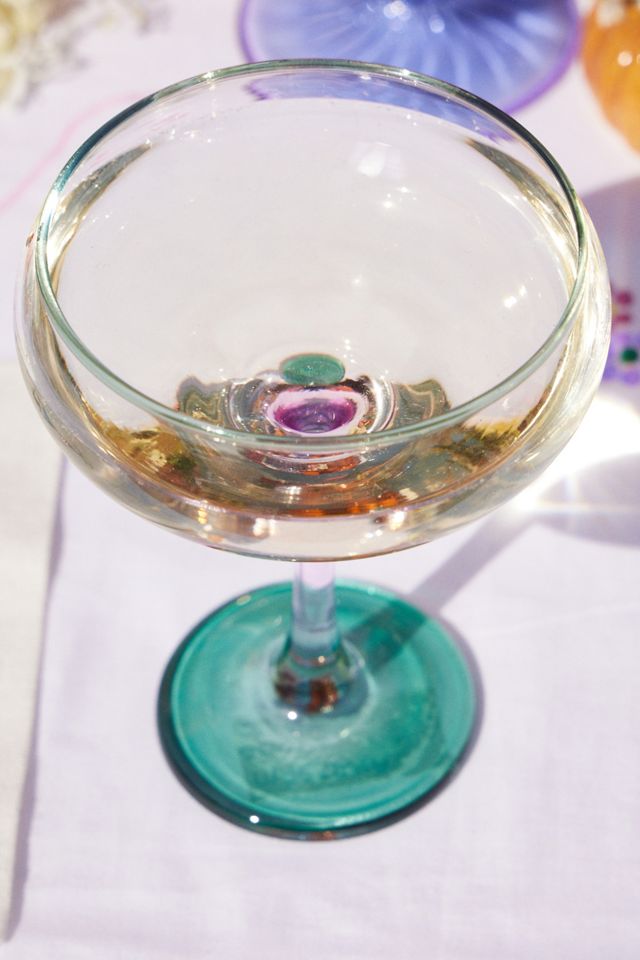 Ombre Coupe Glass #2