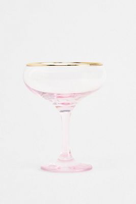 Pink Coupe Glass