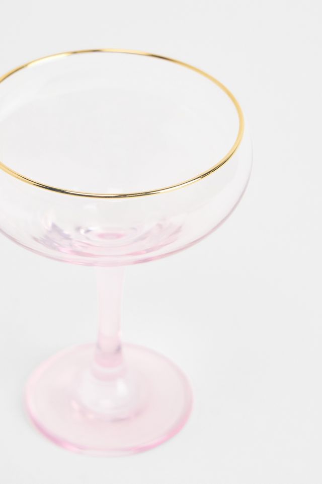 Verre à pied rose #1