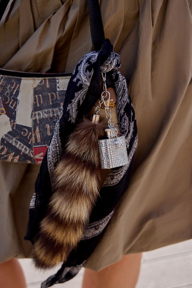 Mirror Hip Flask Keyring #1