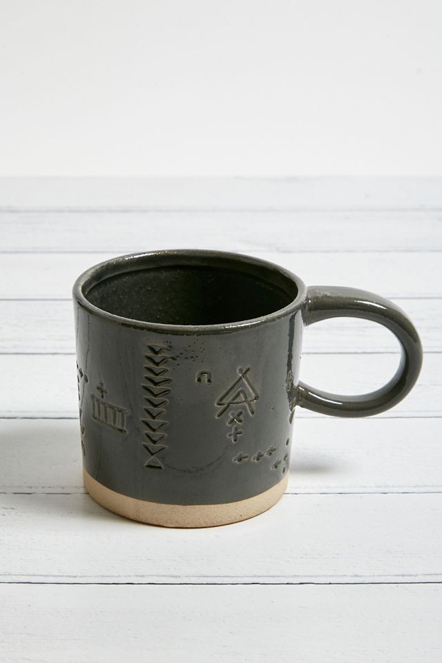 Fringe Studio - Tasse artisanale vernie charbon #2