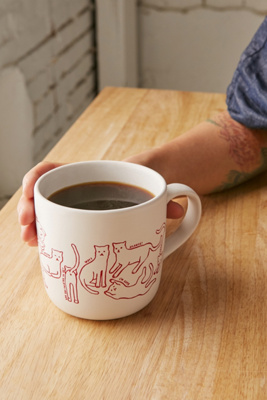 Cat Print Mug | Urban Outfitters UK