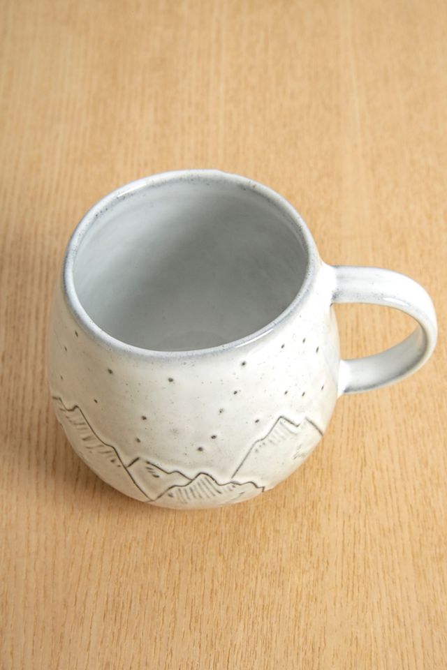 Tasse en faïence motif montagne #1