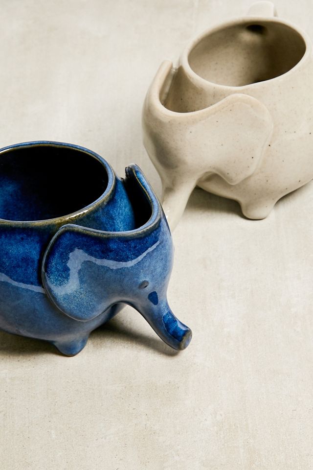 Tasse à thé éléphant bleue #1