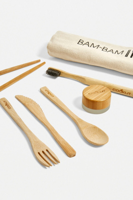 Cookut Bamboo Cutlery Set | Urban Outfitters UK