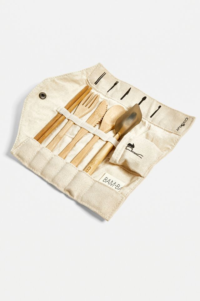 Cookut Bamboo Cutlery Set | Urban Outfitters UK