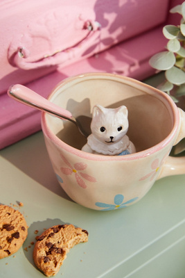 Peekaboo Kitsch Cat Mug | Urban Outfitters UK