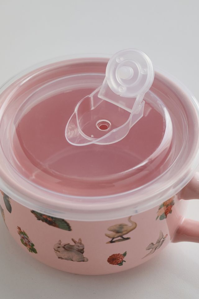 Sticker Lidded Soup Mug #3