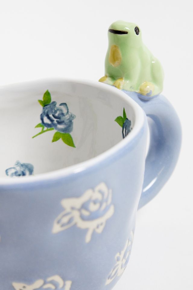 Sitting Floral Frog Mug #2
