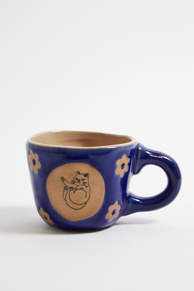Sleeping Cat Peakaboo Ceramic Mug #2