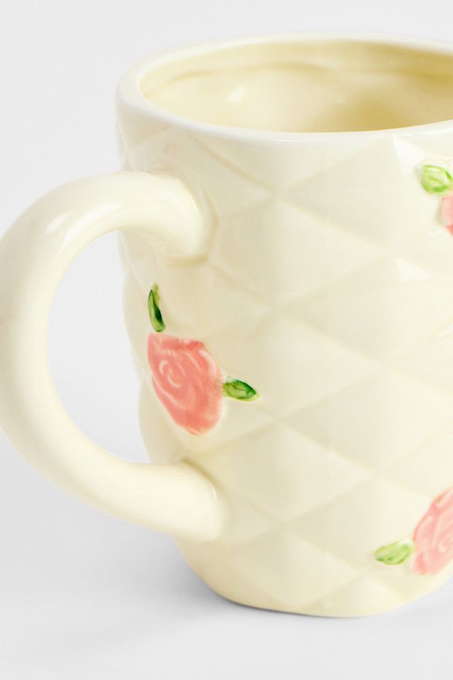 Quilted Rose Mug #1