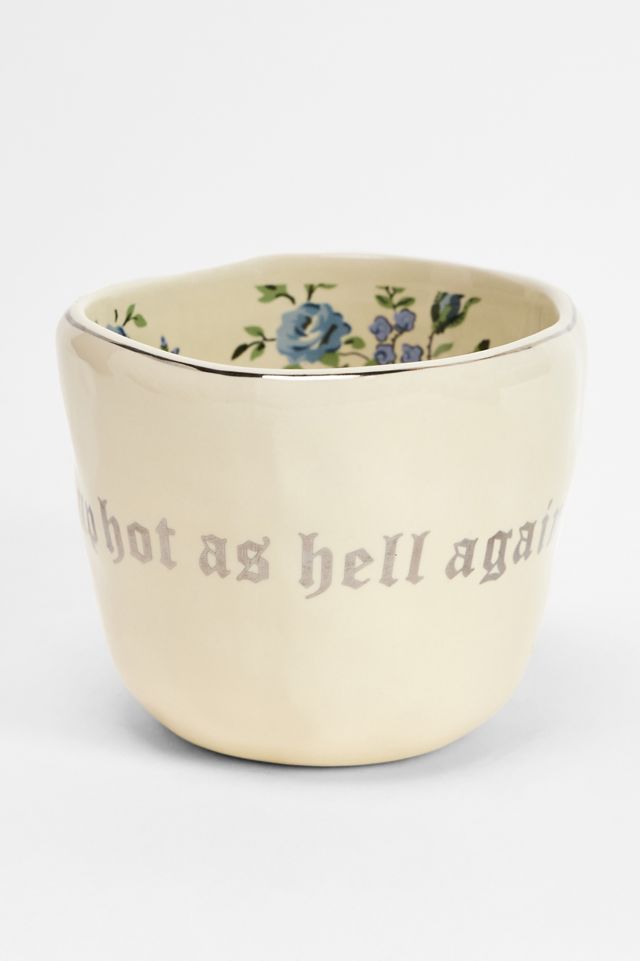 Gothic Slogan Floral Mug #4