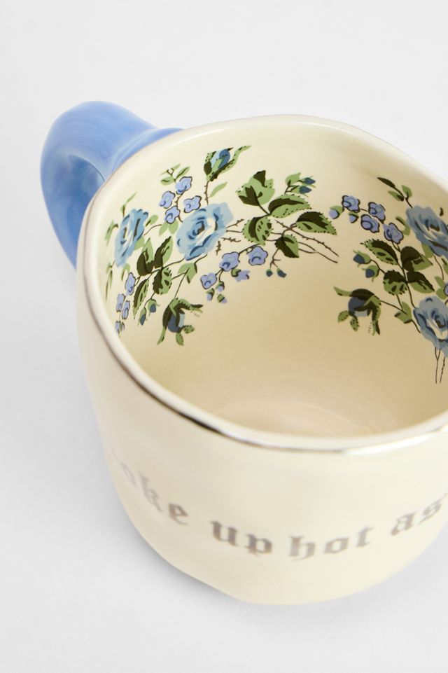 Gothic Slogan Floral Mug #2