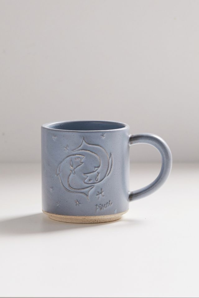 Pisces Zodiac Stacking Mug | Urban Outfitters UK