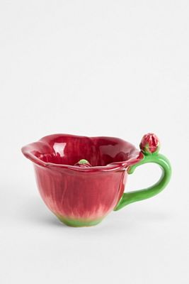 Flower Cat Peekaboo Mug