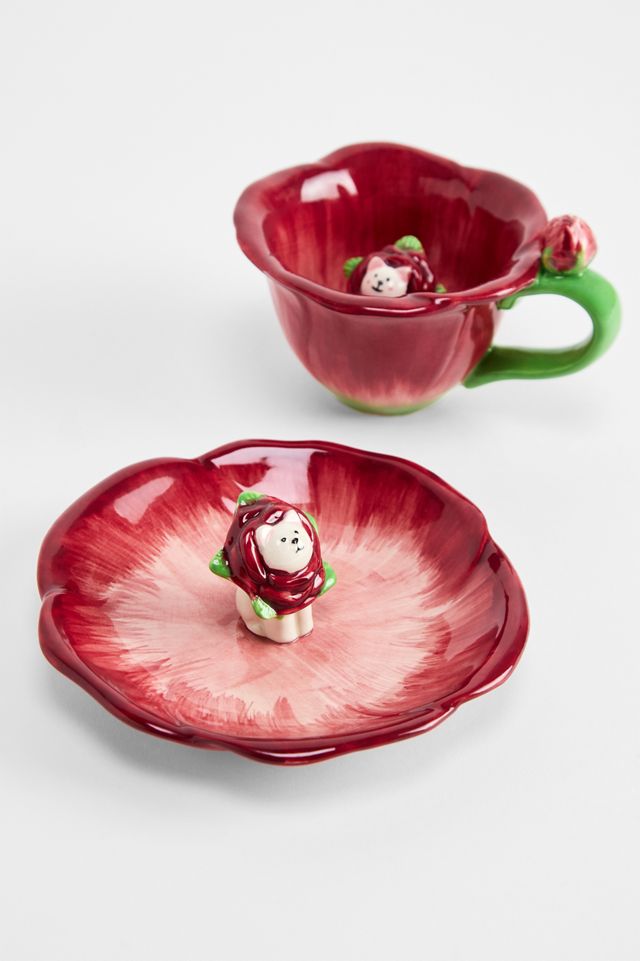 Plato Mini Gato Flor #2