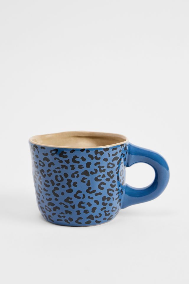 Sleeping Cat Leopard Print Mug #2